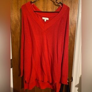 Red sweater. Size L.